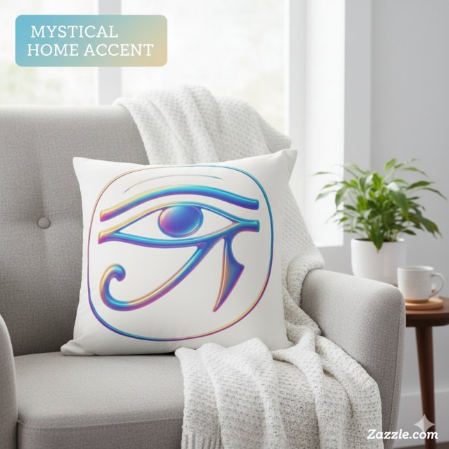 Sacred Eye of Horus Mystical Modern Art Cushion (Creator Uploaded)