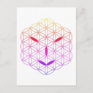 Sacred face - Arcturian 02, CF-Tr. Postcard