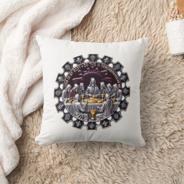 Sacred Fellowship Communion T Shirt, Easter Gift Cushion (Blanket)