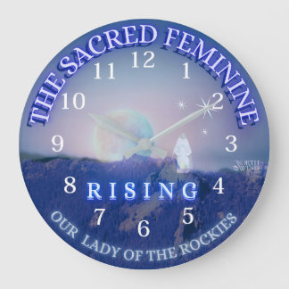 Sacred Feminine Rising - Mother Mary Wall Clock