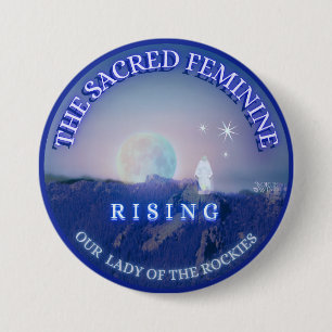 Sacred Feminine Rising Our Lady Guadalupe Inspired 7.5 Cm Round Badge