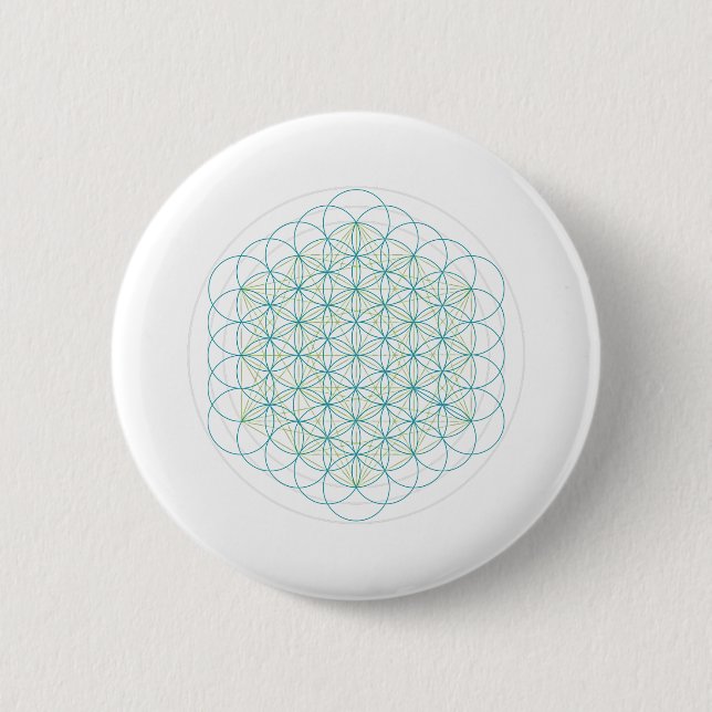 Sacred Flowers 6 Cm Round Badge (Front)
