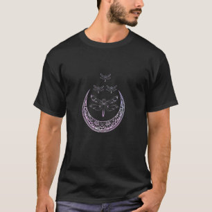 Sacred Fractal Geometry Yoga Insect Pretty Dragonf T-Shirt