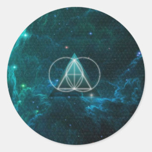Sacred geometry classic round sticker