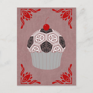 sacred geometry cupcake postcard