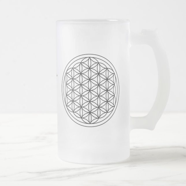 Sacred Geometry Frosted Mug (Right)