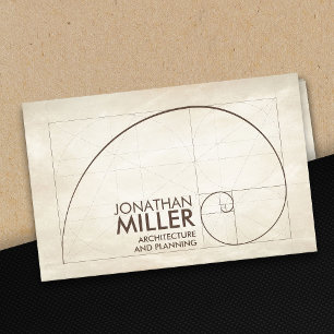 Sacred Geometry Golden Spiral  Business Card