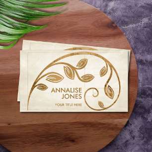 Sacred Geometry Golden Spiral - Tree Branch  Business Card