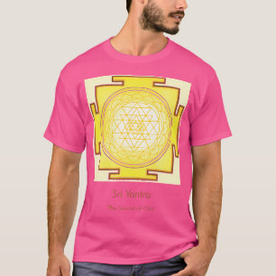 Sacred Geometry Golden Sri Yantra Sound Of Om T-Shirt