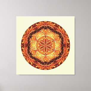 Sacred Geometry Mandala 3 Stretched Canvas Print