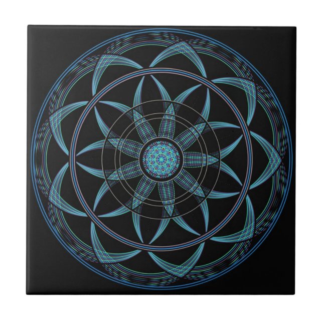 Sacred Geometry Mandala - Bliss Tile (Front)