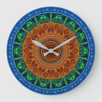 Sacred Geometry Mandala Clock