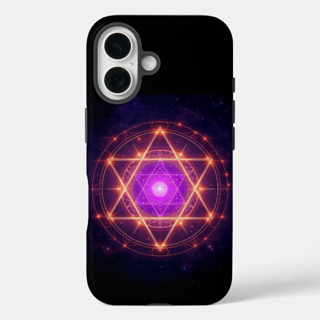 Sacred Geometry Mandala – Light Within the Cosmos Case-Mate iPhone Case (Back)