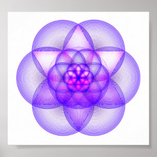 Sacred Geometry Mandala - The Genesis Pattern Poster