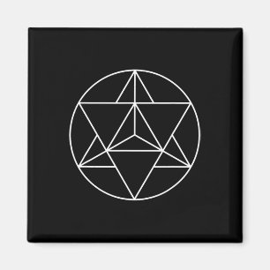 Sacred Geometry Merka Symbol Yoga Meditation Magnet
