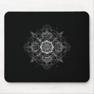 Sacred Geometry Metatron Cube Spiritual Yoga _9 Mouse Pad