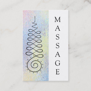 *~* Sacred Geometry Pastel Massage Nirvana Business Card