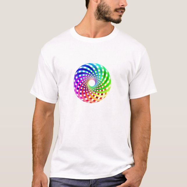 Sacred Geometry - Rainbow Toroid T-shirt (Front)