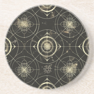 Sacred Geometry Sandstone Coaster