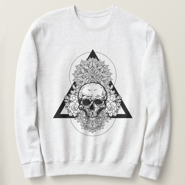 Sacred Geometry Skull Sweatshirt (Design Front)