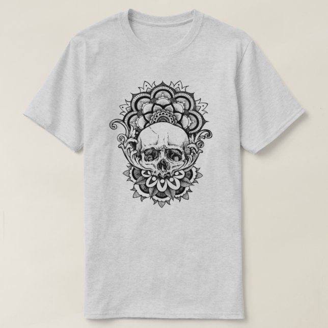 Sacred Geometry Skull T-Shirt (Design Front)