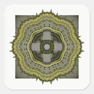Sacred Geometry Square Sticker