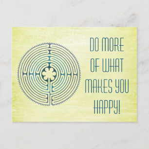 Sacred Geometry Symbol - Chartres Labyrinth 1 Postcard