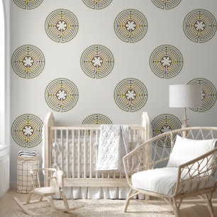 Sacred Geometry Symbol - Chartres Labyrinth 4a Wallpaper