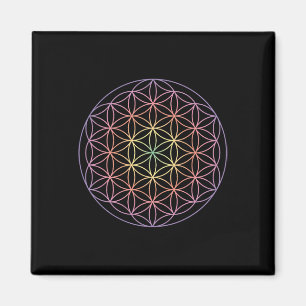Sacred Geometry The Flower Of Life Yoga Yantra Sym Magnet