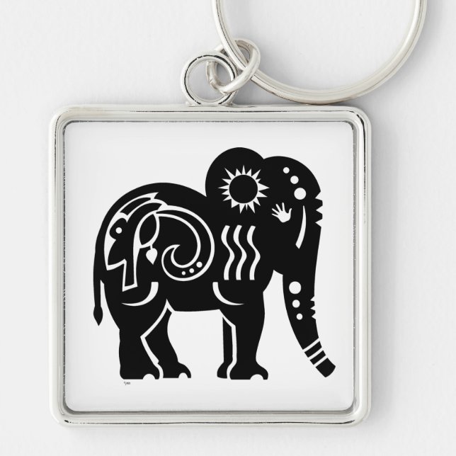 Sacred Giant (Black) Keychain (Front)