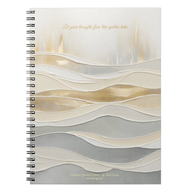 Sacred Golden Waves Journal (Front)