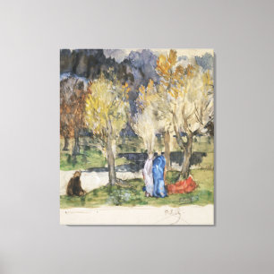 Sacred Grove by Pierre Puvis de Chavannes Canvas Print