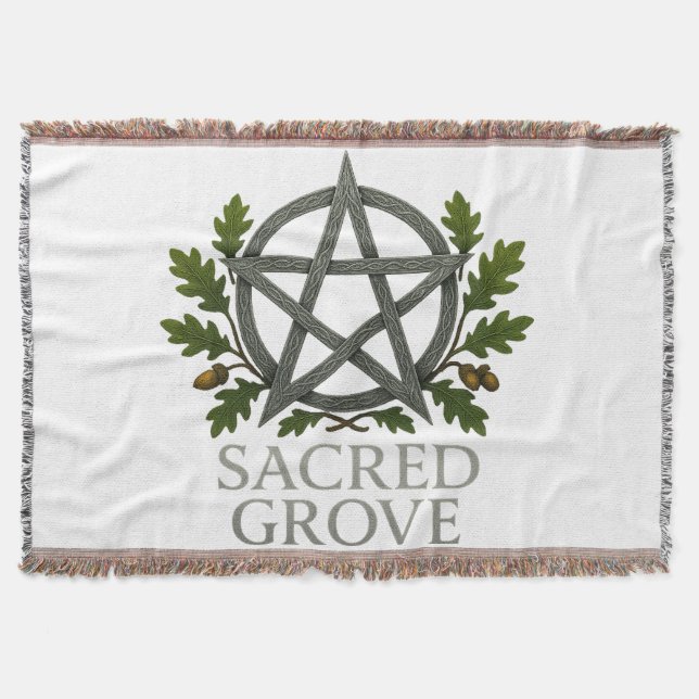 Sacred Grove Throw Blanket (Front)
