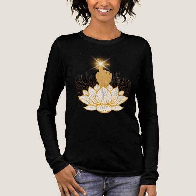 Sacred Hand Lotus Tri-Blend Shirt (Front)
