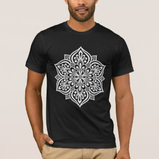 Sacred Harmony Mandala Men's Black T-Shirt