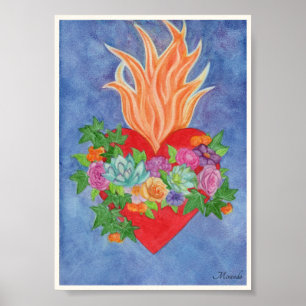 Sacred Heart Art Print Suitable fr Framing Miranda
