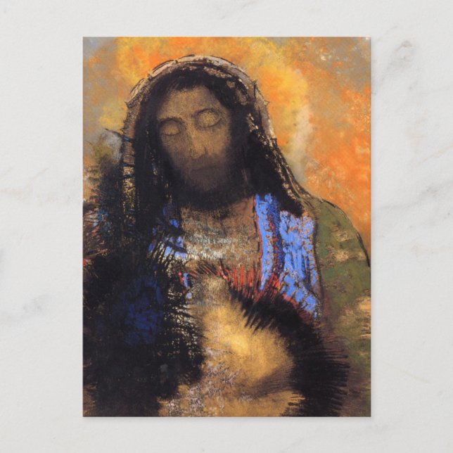 Sacred Heart by Odilon Redon Postcard (Front)