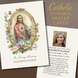 Sacred Heart Catholic Funeral Memorial Prayer