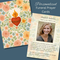 Sacred Heart Catholic Funeral Prayer Memorial