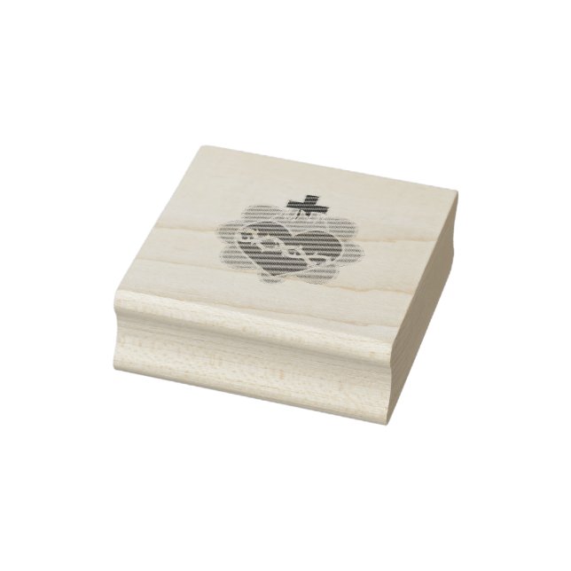 Sacred Heart Catholic Rubber Stamp (Stamp)