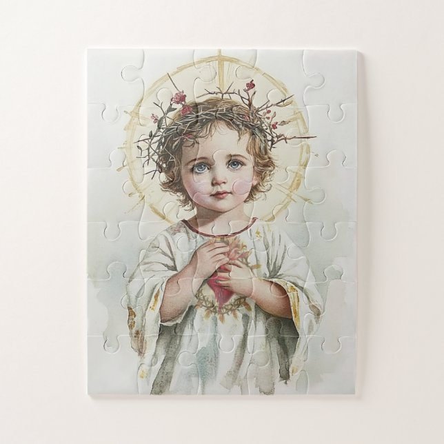 Sacred Heart Child Jesus Vintage Religious  Jigsaw Puzzle (Vertical)