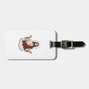 Sacred Heart Devotional Vintage Engraving Design_1 Luggage Tag