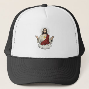 Sacred Heart Devotional Vintage Engraving Design_1 Trucker Hat