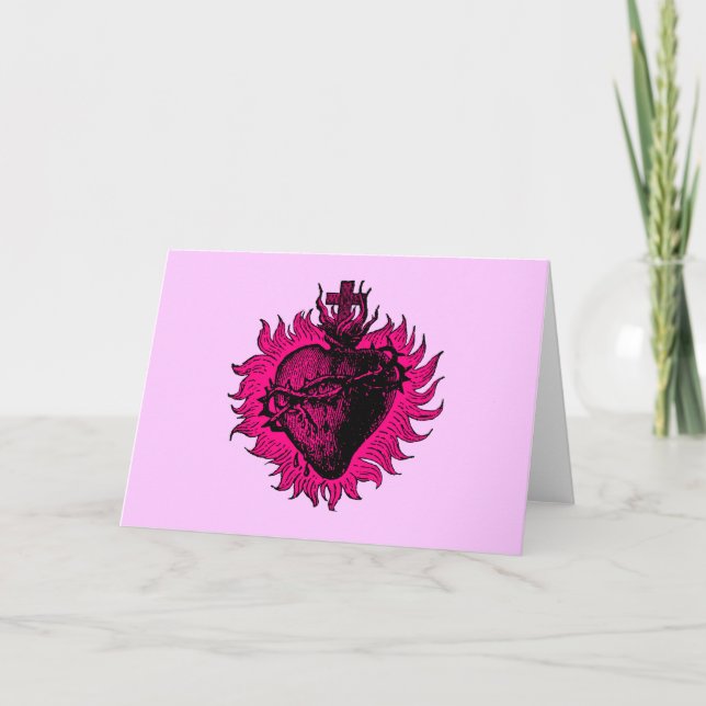 Sacred Heart Greeting Card (Front)