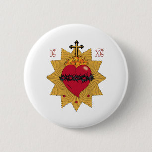 Sacred Heart I 6 Cm Round Badge