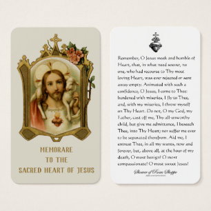 Sacred Heart Jesus Catholic Memorare Prayer
