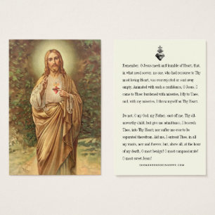 Sacred Heart Jesus Catholic Memorare Prayer