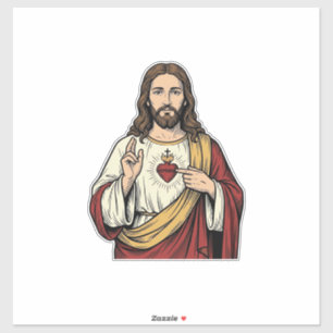 Sacred Heart Jesus Vintage Engraving Vector Art_1