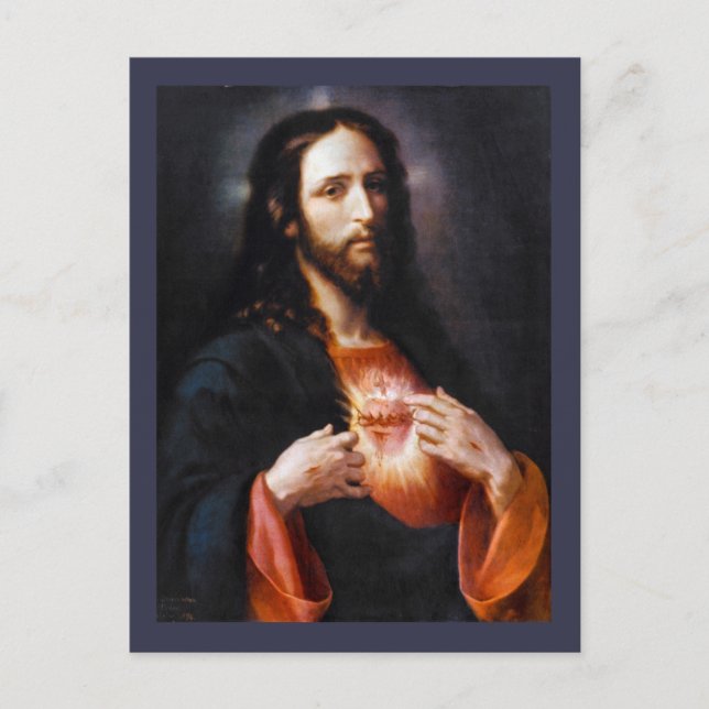 Sacred Heart of Christ Postcard (Front)