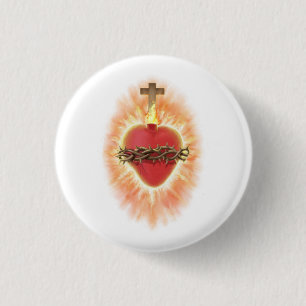 Sacred Heart of Jesus 3 Cm Round Badge